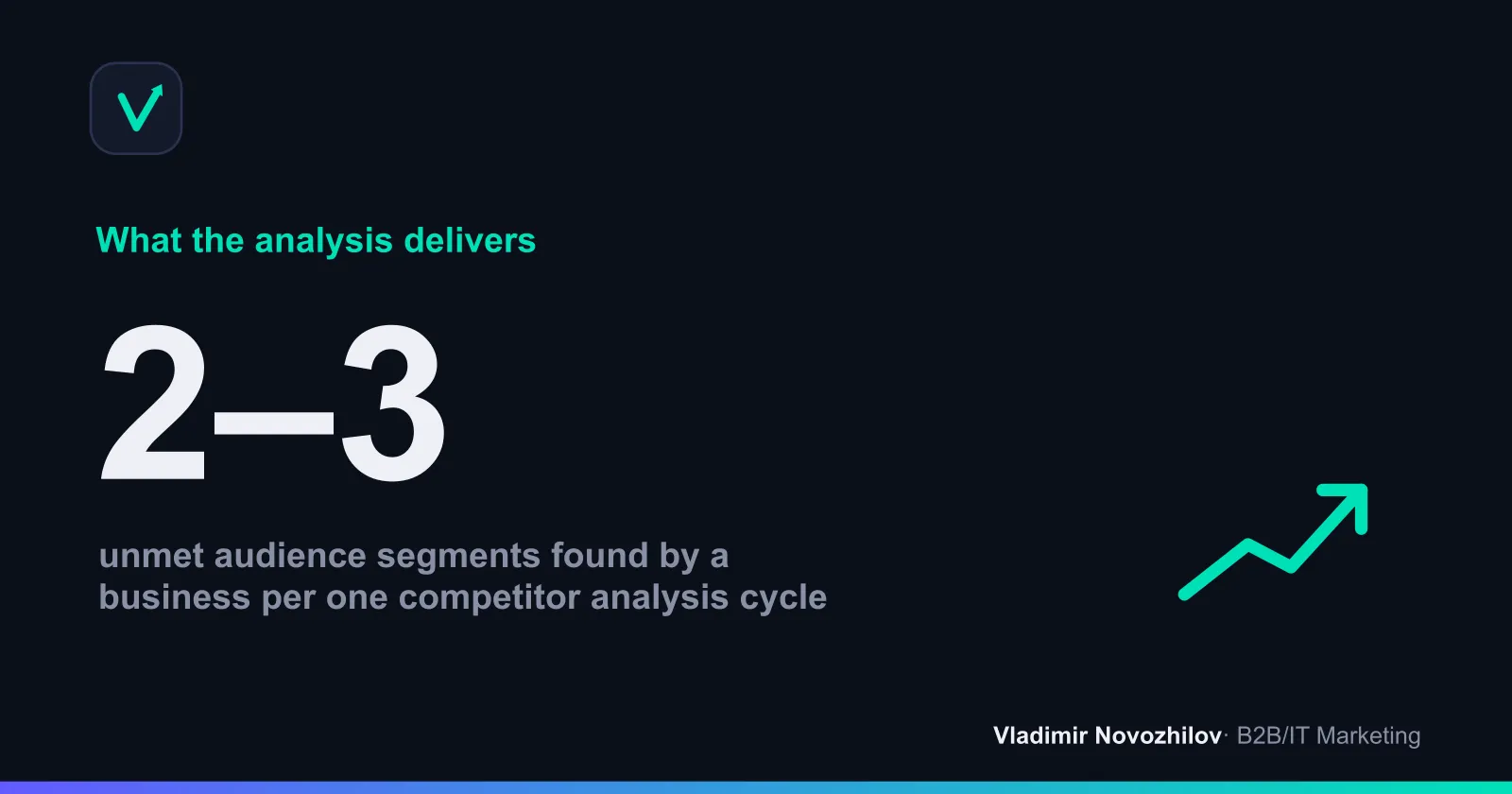 Typical outcome of a systematic competitor audience analysis