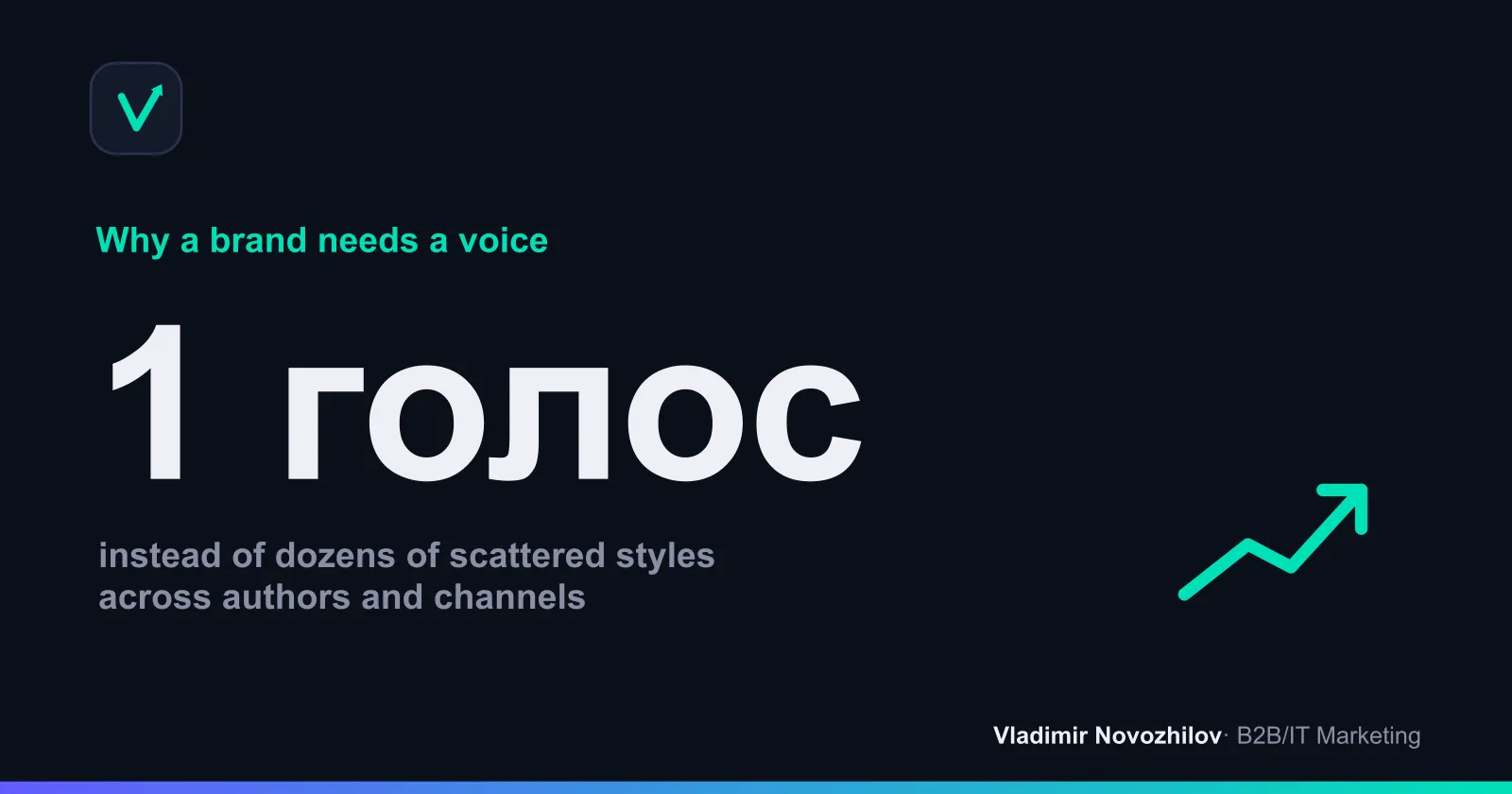 What a unified, deliberate brand voice gives a company